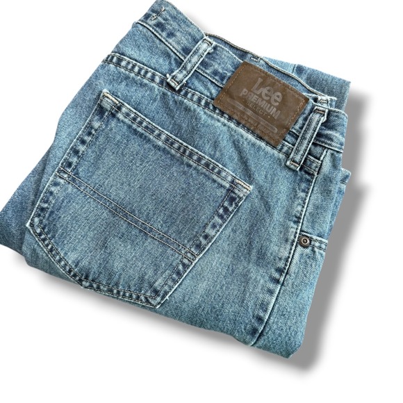 Lee Premium Select Regular Bootcut 38x30 Jeans Mens Light Wash Classic Denim - Picture 1 of 9